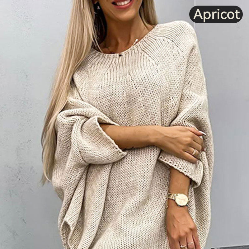 💝Elegancki sweter damski z dzianiny z peleryną