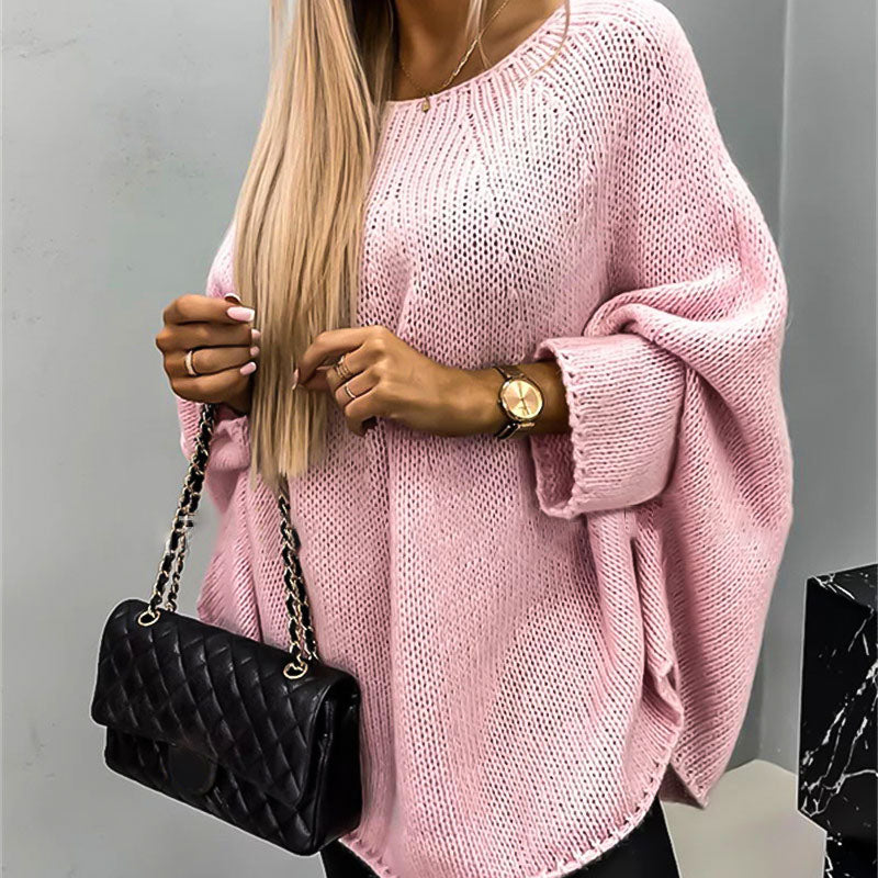 💝Elegancki sweter damski z dzianiny z peleryną