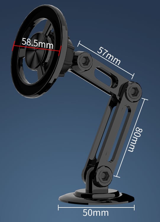 Uniwersalny magnetyczny uchwyt na telefon z przyssawką 360°PRO