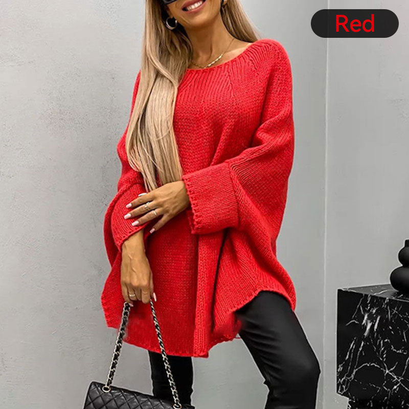 💝Elegancki sweter damski z dzianiny z peleryną