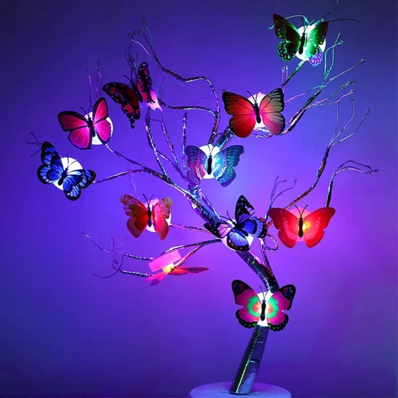 🦋Lampka nocna z dekoracją motyla 3D LED🦋