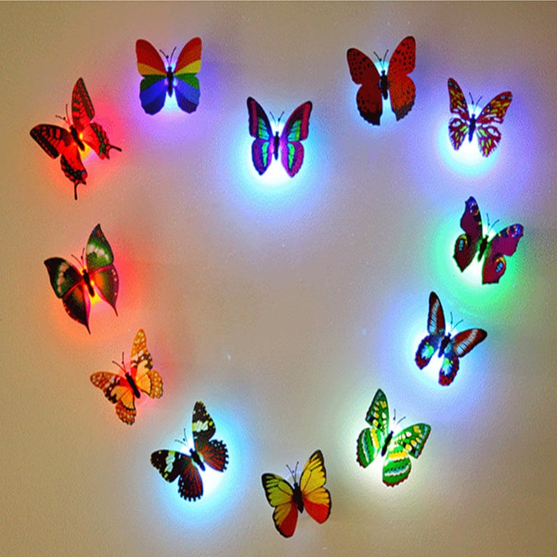 🦋Lampka nocna z dekoracją motyla 3D LED🦋