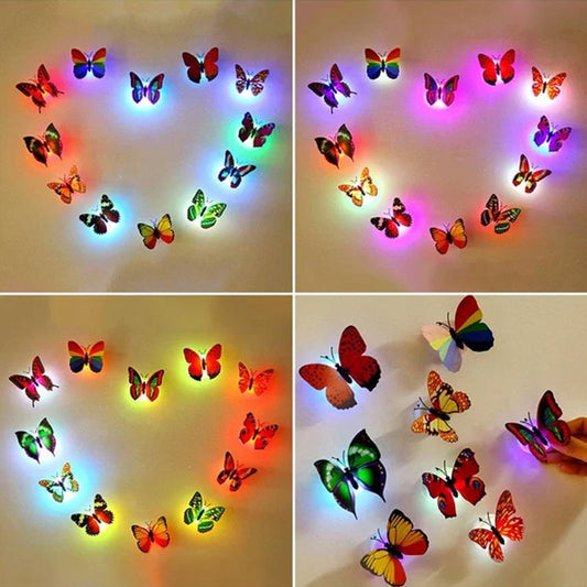 🦋Lampka nocna z dekoracją motyla 3D LED🦋