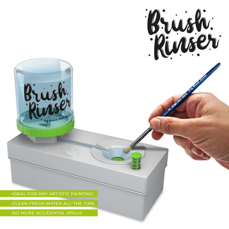 BRUSH RINSER - Pędzel akrylowy do farb akrylowych, akwareli, tempery, gwaszu, miniatur